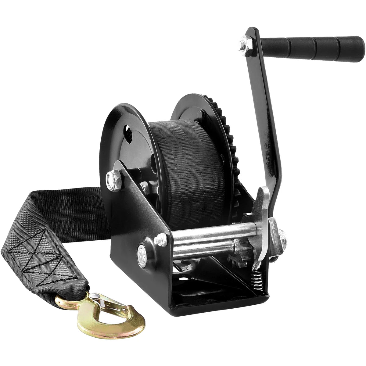 Hand Winch, 1200/1600/2000/3500 lbs Pulling Capacity, Manual Operated Hand Crank Winch for Trailer, Boat or ATV Towing