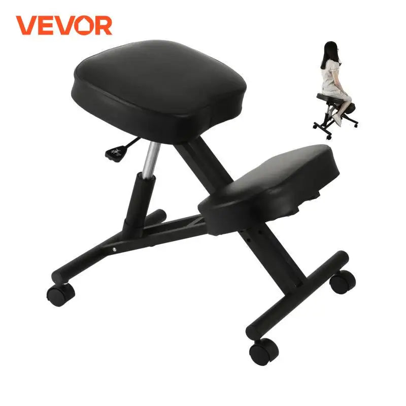 Ergonomic Kneeling Chair Adjustable Kneel Stool Thick Cushion for Balancing Back Body Shaping Home Office Computer Chair
