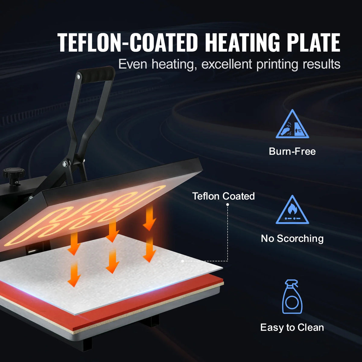 Heat Press Machine 16x20In, 1700W, Fast Heating, High Pressure Heat Press Machine, Digital Industrial Sublimation Printer