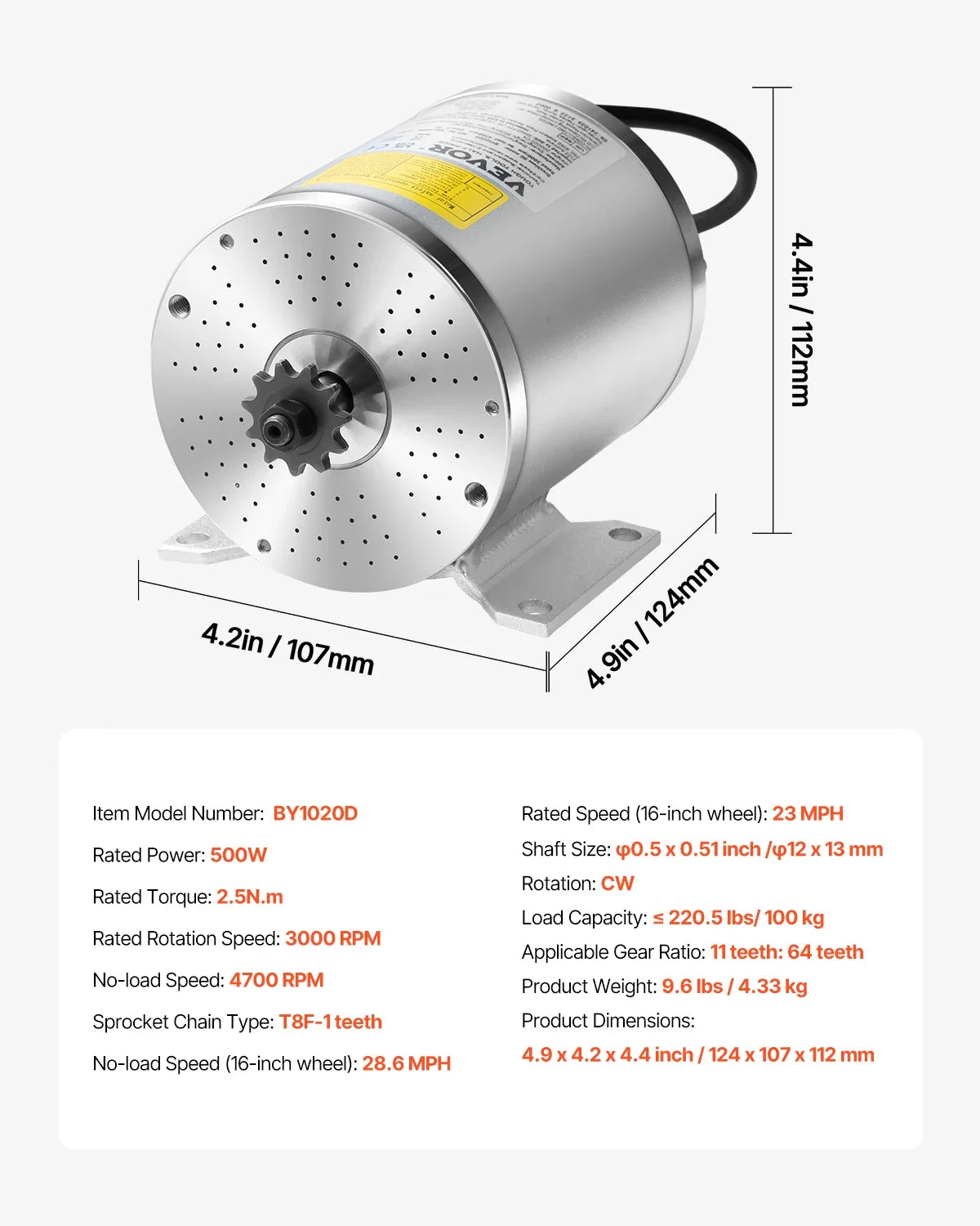 500W Electric Brushless DC Motor Kit 36V Motor with Controller Throttle Grip Kit for Go Karts E-Bike Motorcycle Scooter