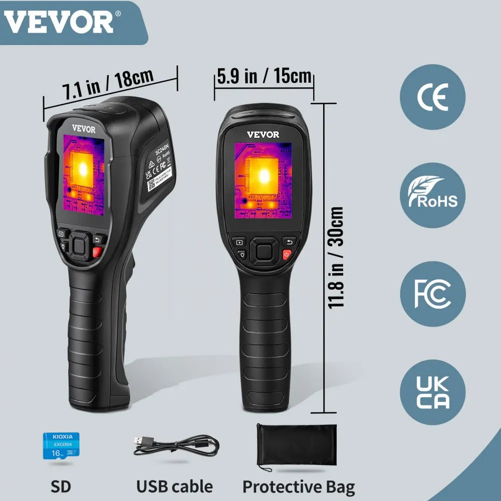 Thermal Imaging Camera 240x180 IR High Resolution Professional Infrared Thermal Imager for Repair Pipeline Detection PCB