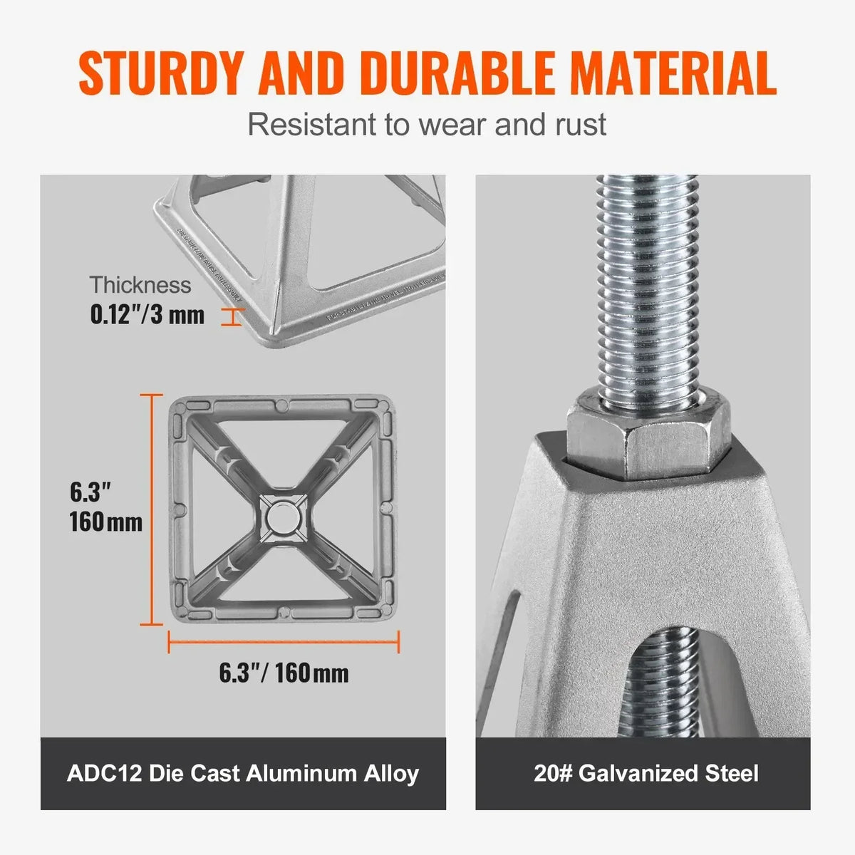 RV Stabilizer Jacks 4 Pack Aluminum RV Leveling Jacks Stack Jacks for  Travel Trailer Camper Single Screw Jack