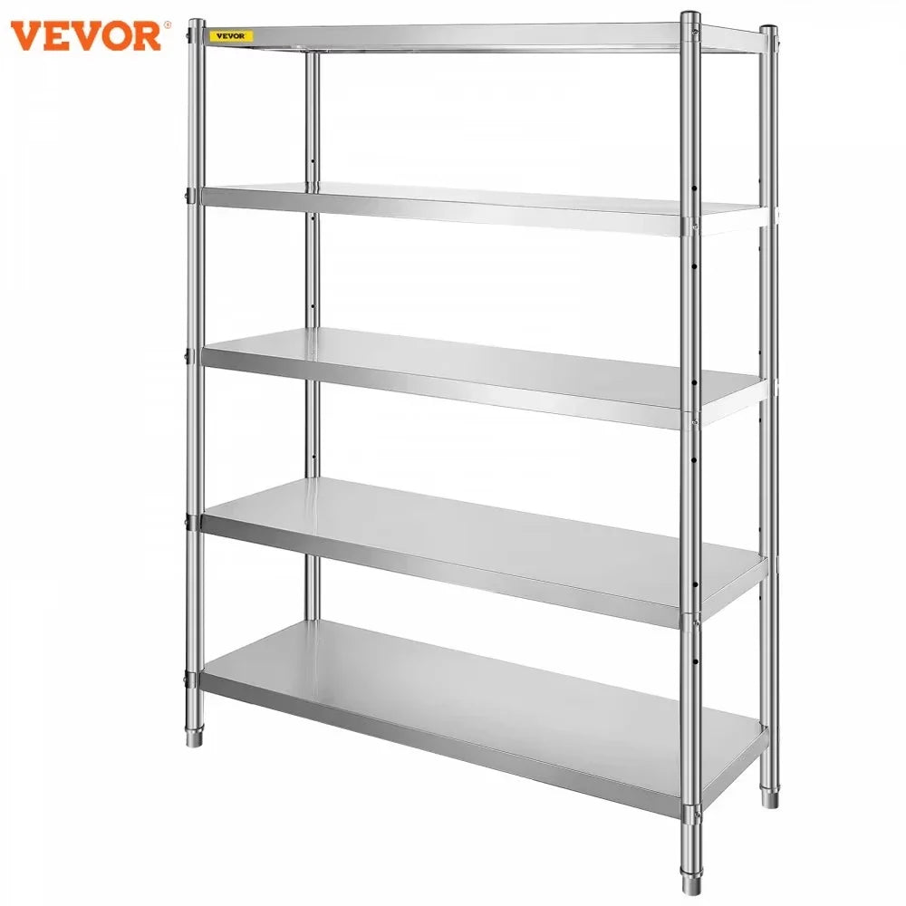 Stainless Steel Shelves  Adjustable Shelf Storage Unit Stainless Steel Rack Shelving Heavy Duty Shelving