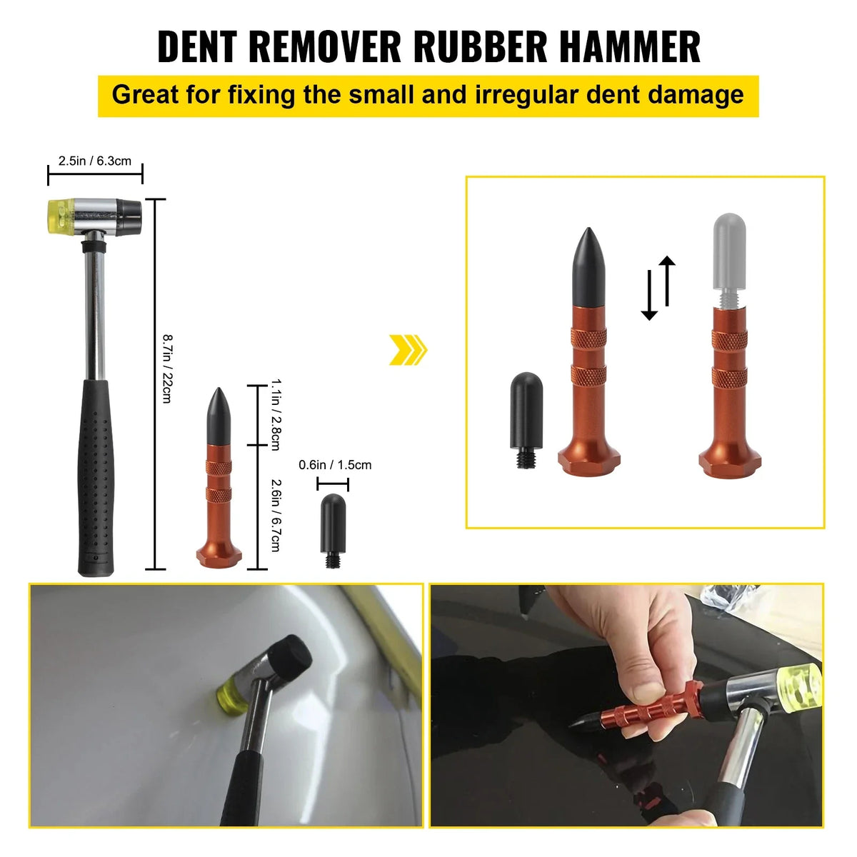 20 Pcs Paintless Dent Repair Rods Professional Hail Dent Removal Tool For Minor Dents Door Dings And Hail Damage