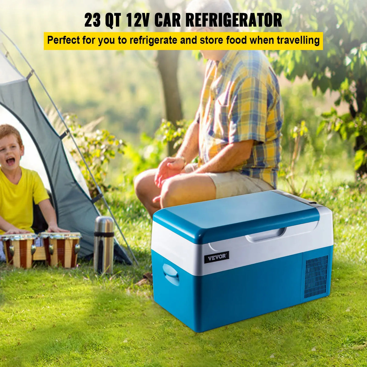 Portable Refrigerator 9L/15L/20L/22L,Mini Portable Freezer Large Capacity Car Refrigerator for Outdoor and Travel