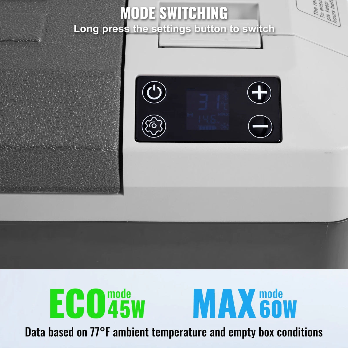 25L Car Refrigerator, 12V Car Fridge, Single Zone Portable Freezer, -4℉-68℉ Temperature,Compressor Cooler for Home,Outdoor