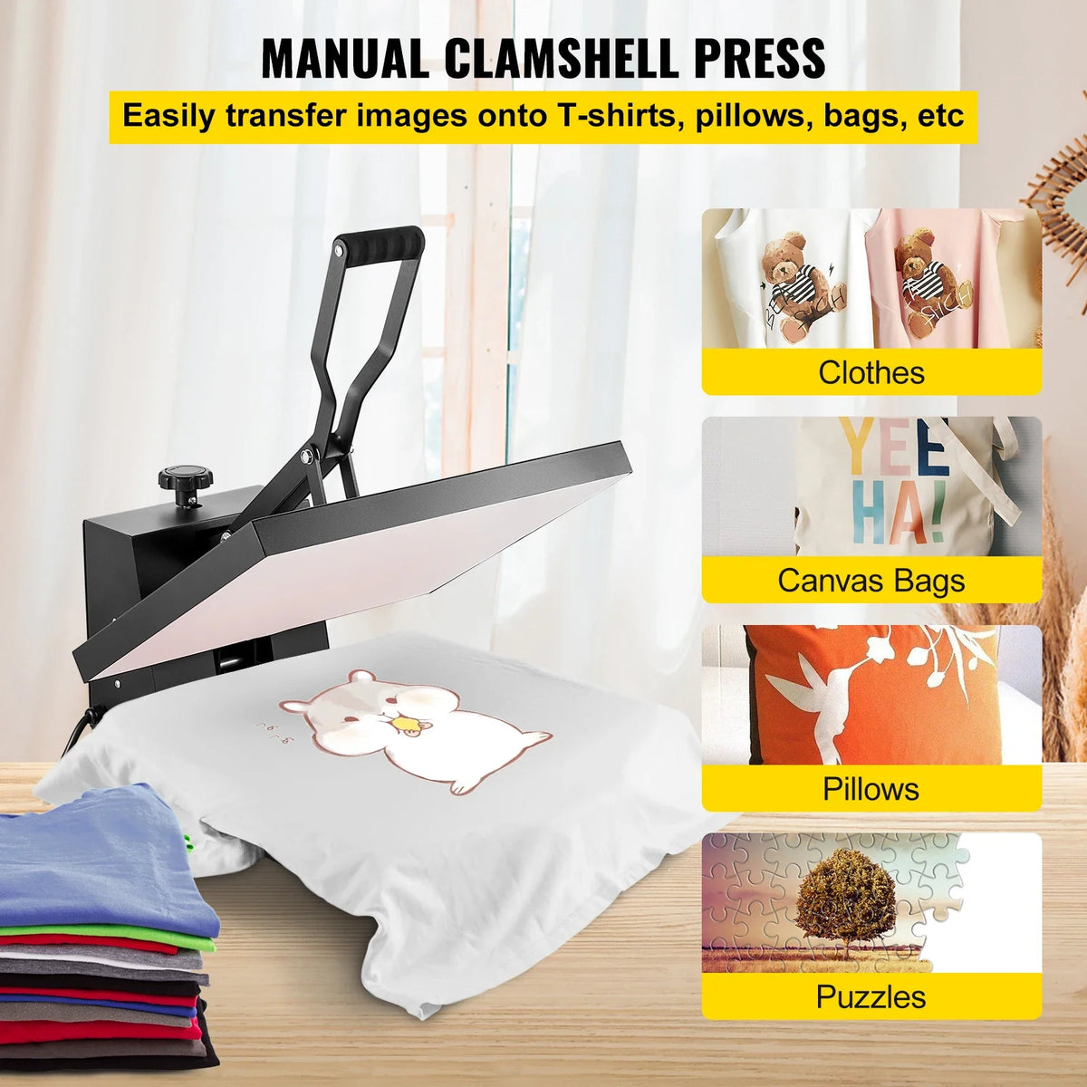 Heat Press Machine 16x20In, 1700W, Fast Heating, High Pressure Heat Press Machine, Digital Industrial Sublimation Printer