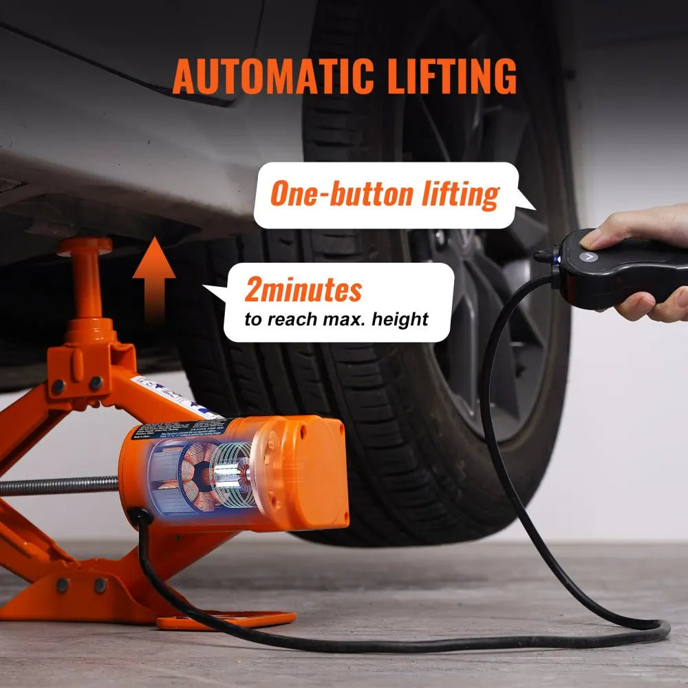 Electric Car Jack Floor Jack 3/5Ton Lifting Set DC 12V Car Scissors Jack With Impact Wrench  Auto Repair Tool Service Kit