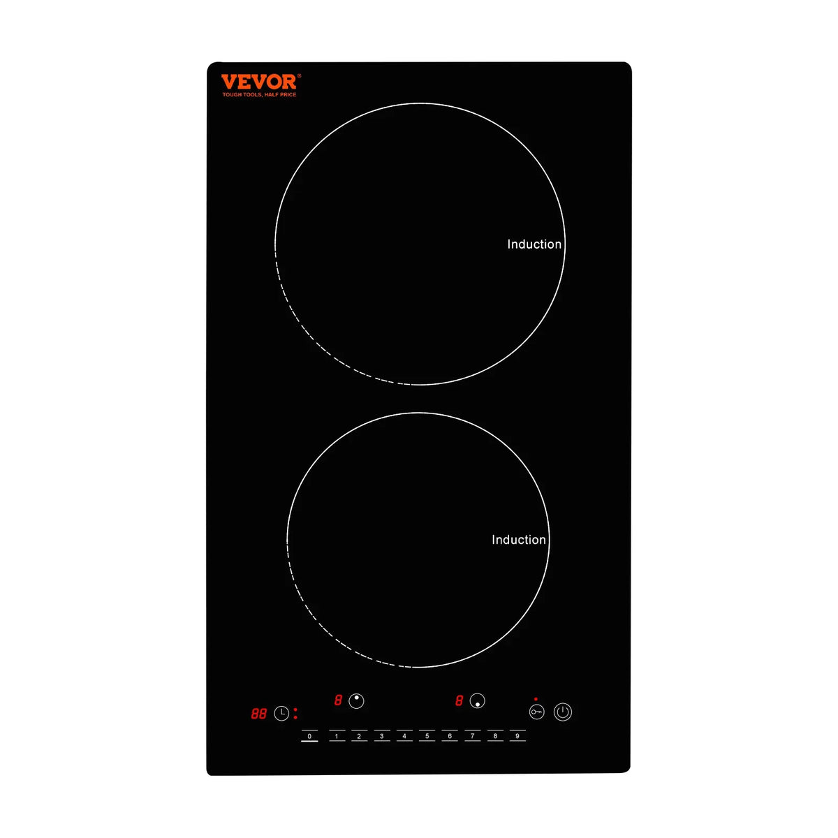 2 Burners Electric Induction Cooktop Stove Hob Built-in Burner Cooker Sensor Touch Control Magnetic Cooker Hot Plate