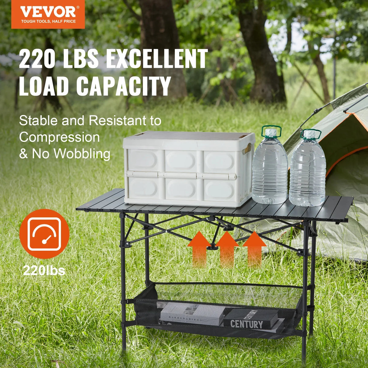 Folding Camping Table Outdoor Portable Travel Tables Lightweight Fold Up Picnic Table Ultra Compact Work Storage Tables