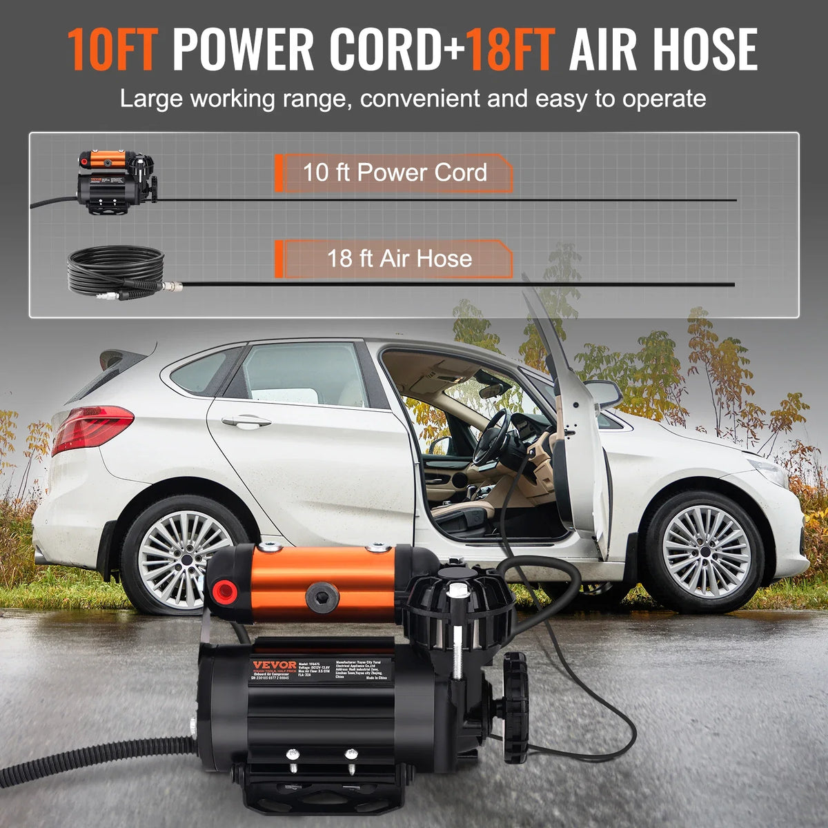 150PSI Onboard Air Compressor Kit Tire Inflator 3.5CFM Air Pump for SUV Compatibility with Air tools Air horns Lockers