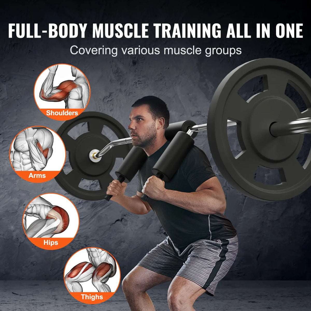Safety Squat Bar,700 LBS Fitness Squat Bar,Safety Squat Bar Attachment,for Front Squats, Lunges, Rehab, Physical Therapy
