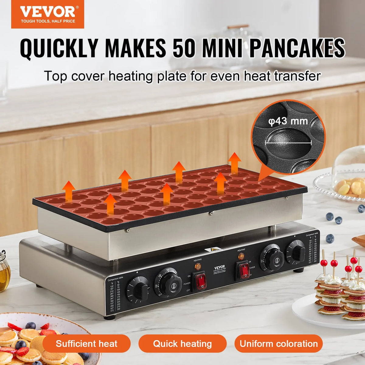 Nonstick Electric Waffle Maker Mini Dutch Pancake Baker Waffreras Kitchen Home Appliance Snack Gaufriers Crepe Machine