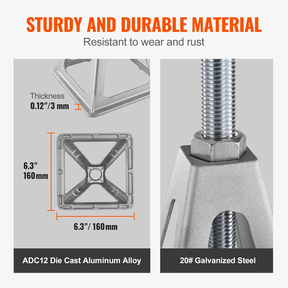 RV Stabilizer Jacks 4 Pack Aluminum RV Leveling Jacks Stack Jacks for RV Travel Trailer Camper Single Screw Jack 6000 Lbs