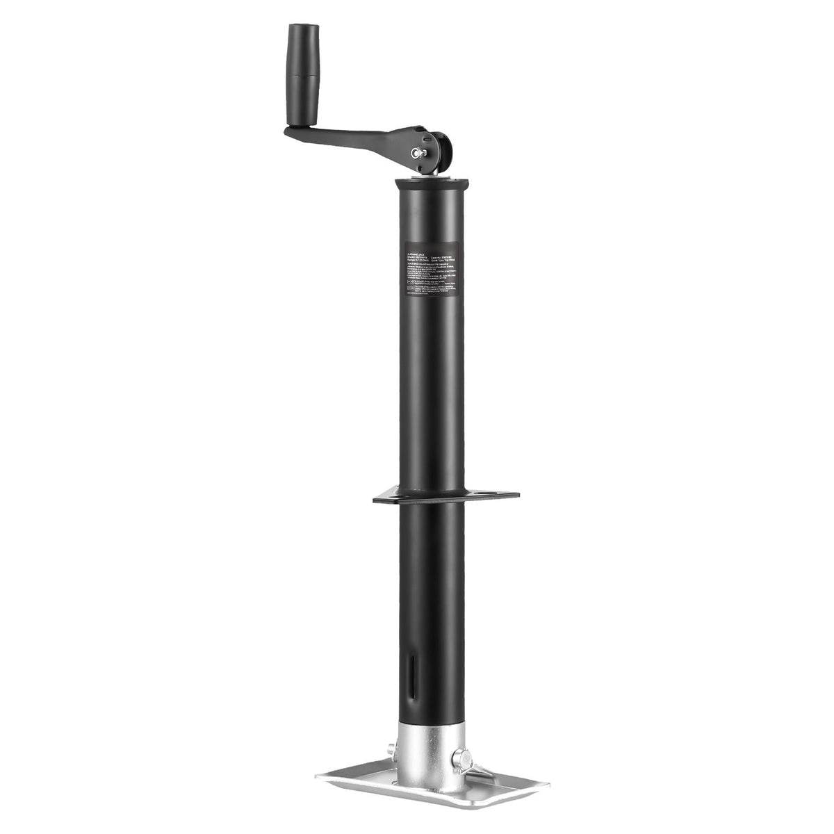 A-Frame Trailer Jack, 2000 lbs Dynamic Load Capacity, Trailer Jack Stand with Handle & Rectangular Footpad, 15-inch Vertical Travel, Suitable for RV, Horse, Utility Trailers, Yacht Trailers