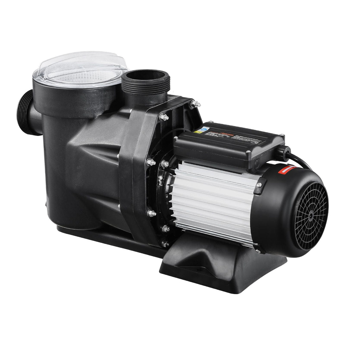 Above Ground Pool Pump, 2.5 HP, 148 GPM Max Flow Single Speed Swimming Pool Pump, 220V 3450 RPM 62 ft Max Head Lift with PP Shell Strainer Basket, 122 Fahrenheit Max Water Temperature