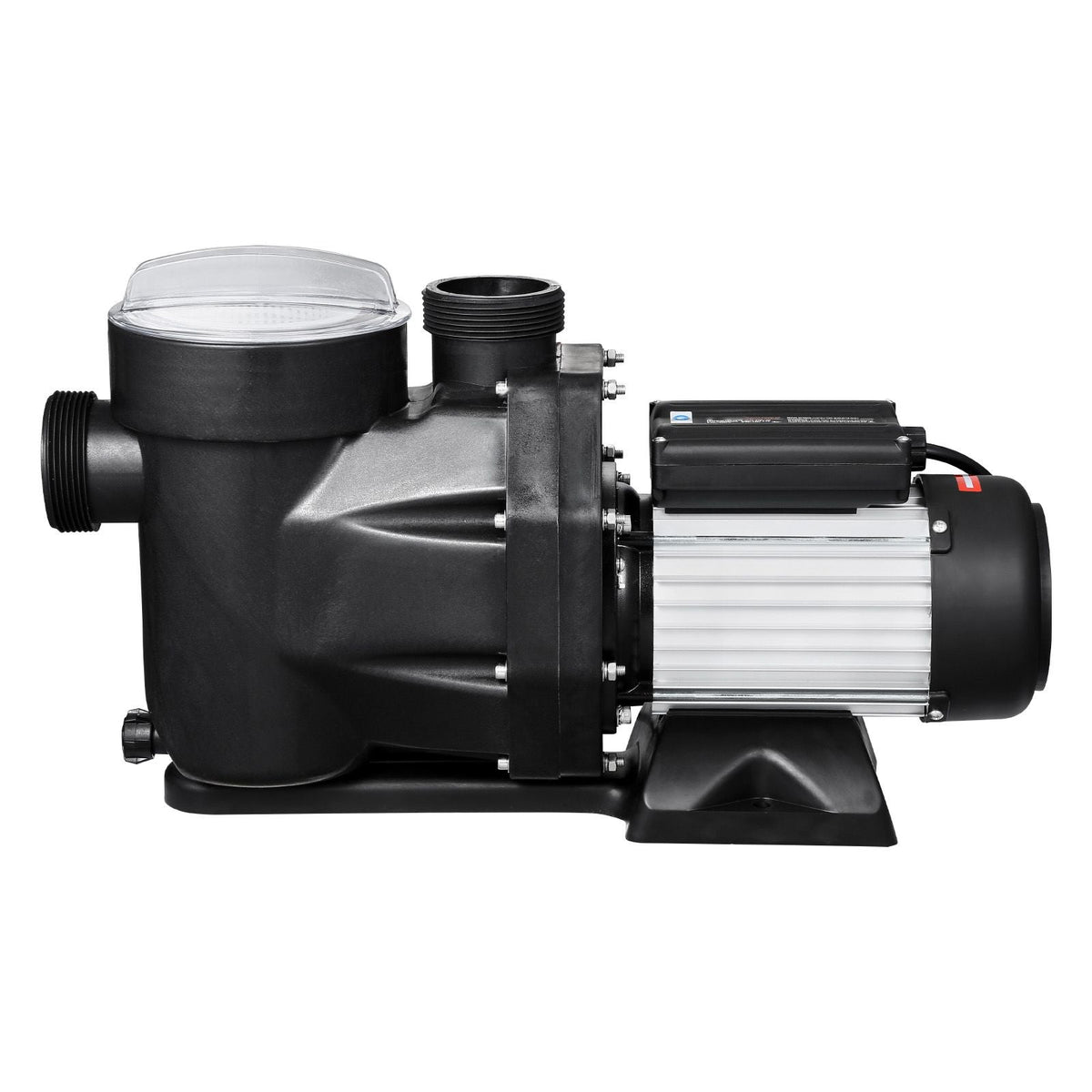 Above Ground Pool Pump, 2.5 HP, 148 GPM Max Flow Single Speed Swimming Pool Pump, 220V 3450 RPM 62 ft Max Head Lift with PP Shell Strainer Basket, 122 Fahrenheit Max Water Temperature