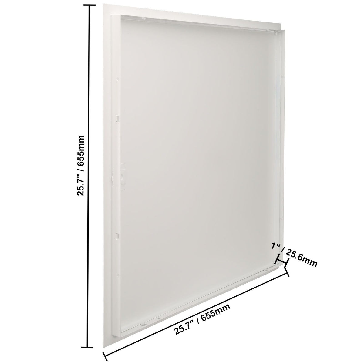Access Panel for Drywall & Ceiling, 24 x 24 Inch Plumbing Access Panels, Reinforced Access Door, Heavy-Duty Steel Wall Hole Cover, Easy Install Removable Hinged Panel for Wiring & Cables, Silver