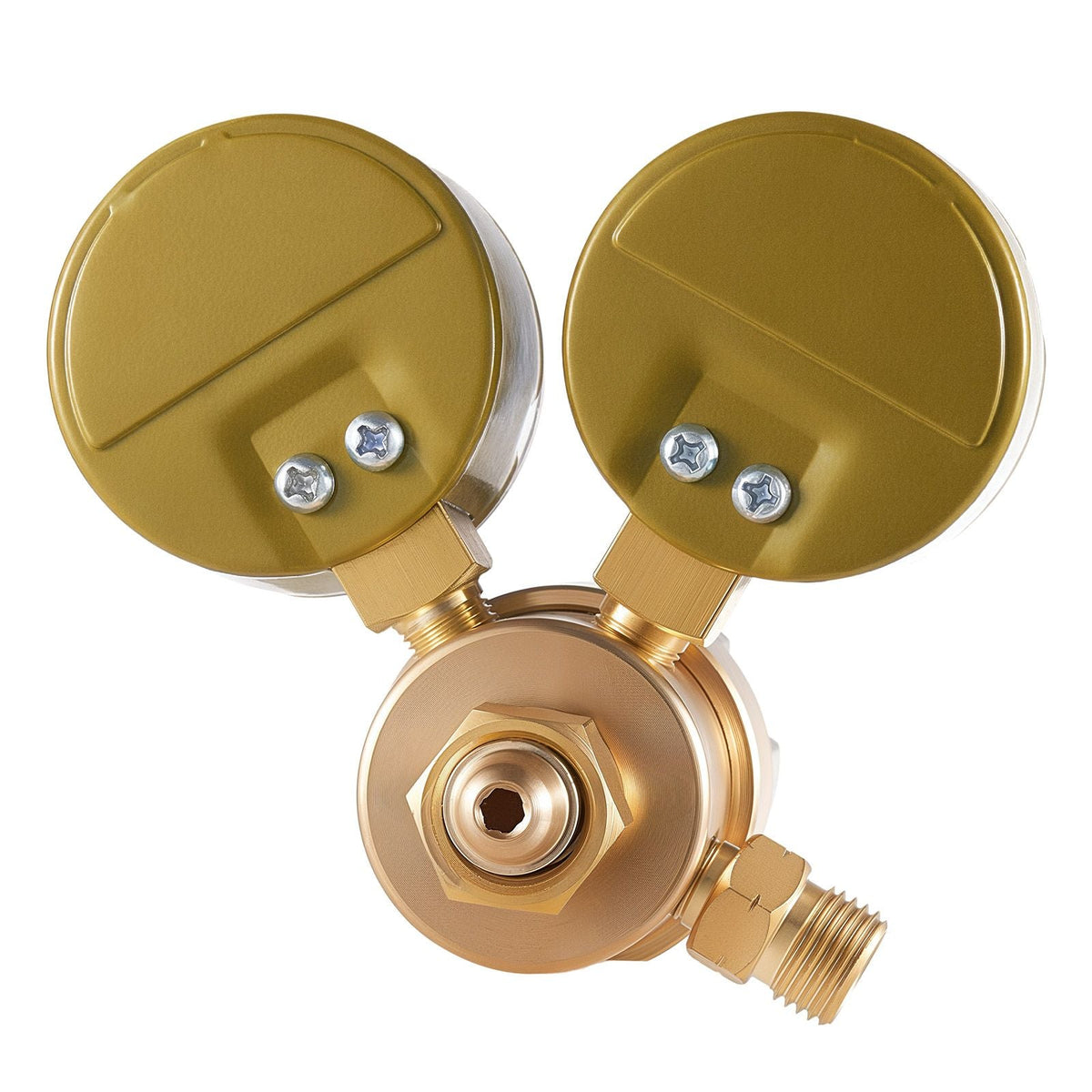 Acetylene Regulator, Precise Acetylene Regulator, 0-400PSI Welding Gas Gauge with CGA-200 Inlet Connection & 9/16"-18 LH Outlet Connection, T-Handle Adjustment