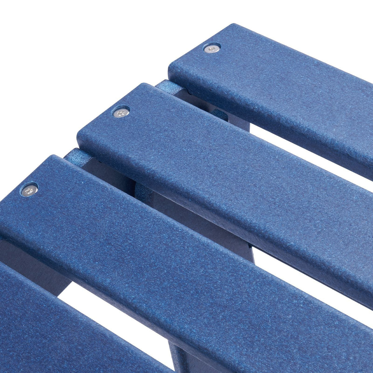 Adirondack Ottoman Set of 2, 18.7L x 18.9W x 13.8H Inch HDPE Plastic Folding Adirondack Ottoman, Weather-Resistant Foot Rest for Adirondack Chair, Used for Outside Porch Pool Lawn Backyard, Blue