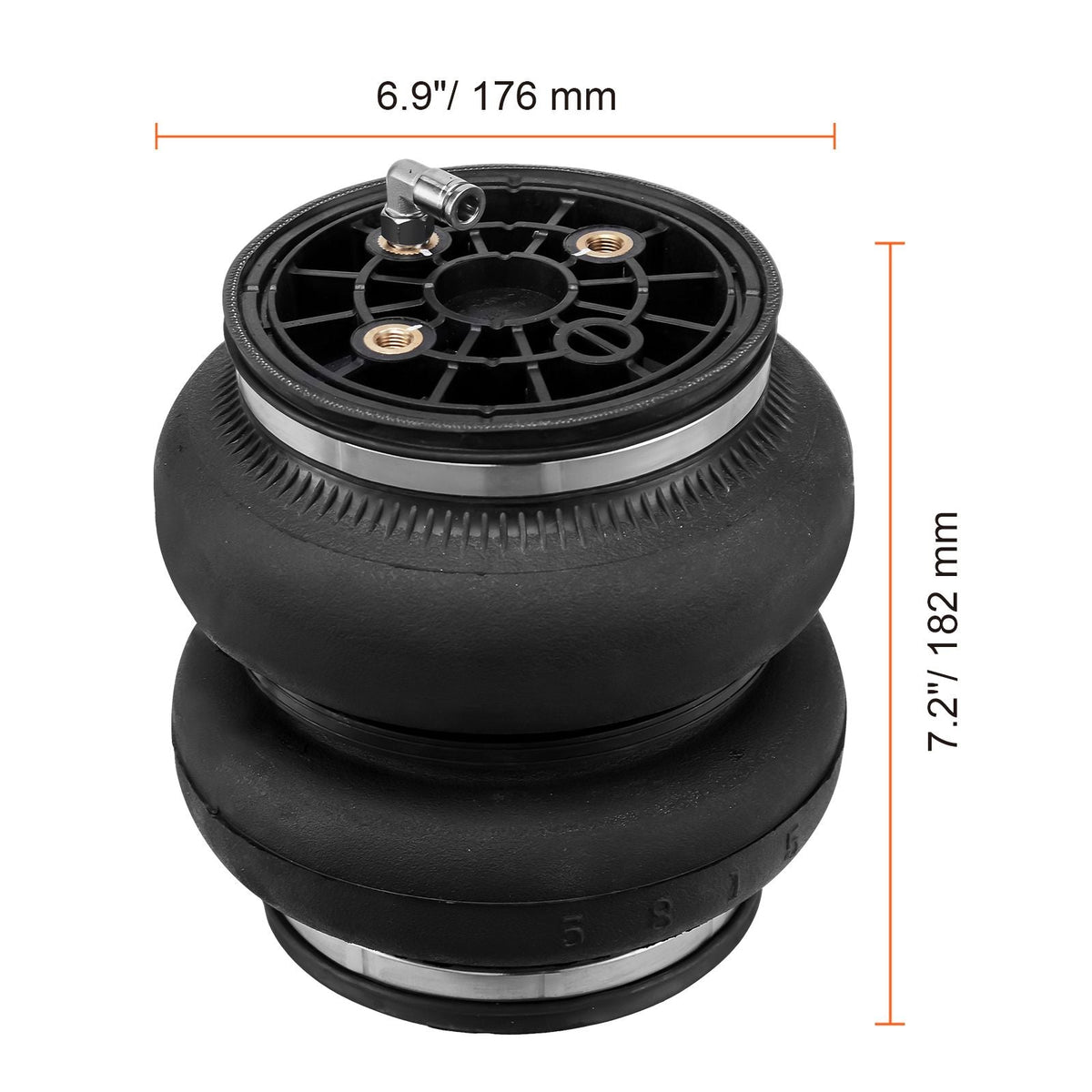 Air Bag Suspension Kit, Air Springs Suspension Bag Kit Compatible with 2011-2019 Chevrolet Silverado 2500/3500HD and GMC Sierra 2500/3500HD 4WD RWD, 5000 lbs Loading, 5 to 100 PSI