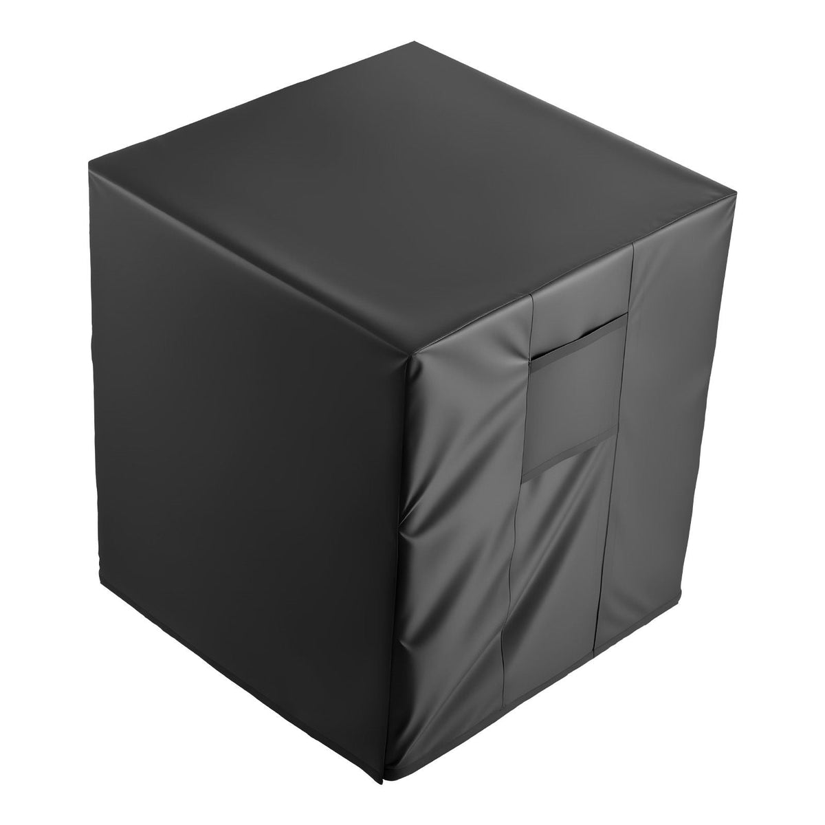 Air Conditioner Cover, 26 x 26 x 32 inch Ac Cover for Air Conditioning Unit, Three-Layer, Waterproof Polyester Fabric, Mesh Ventilation, Universal Defender for Outdoor Outside Ac Unit, Black