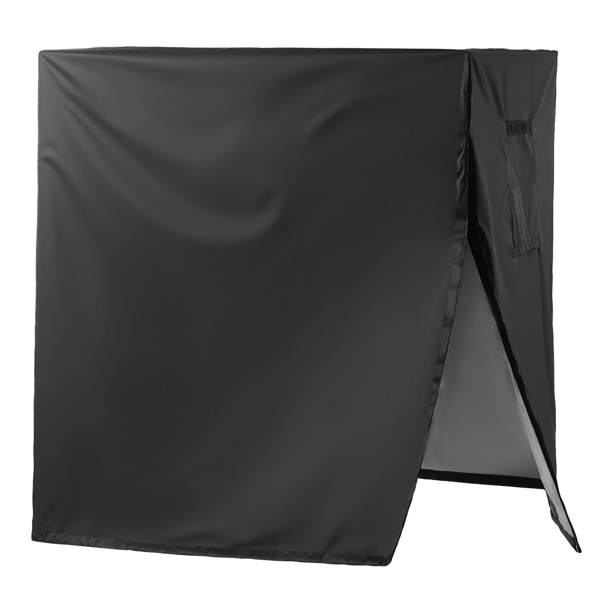Air Conditioner Cover, 26 x 26 x 32 inch Ac Cover for Air Conditioning Unit, Three-Layer, Waterproof Polyester Fabric, Mesh Ventilation, Universal Defender for Outdoor Outside Ac Unit, Black