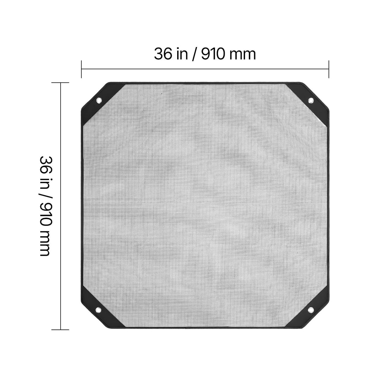 Air Conditioner Cover for Outside Units, 36 x 36 inch Central AC Cover for Air Conditioning Unit, Top Universal Mesh Defender Tear-Resistant Easy Install for Outdoor Outside All Seasons, Black