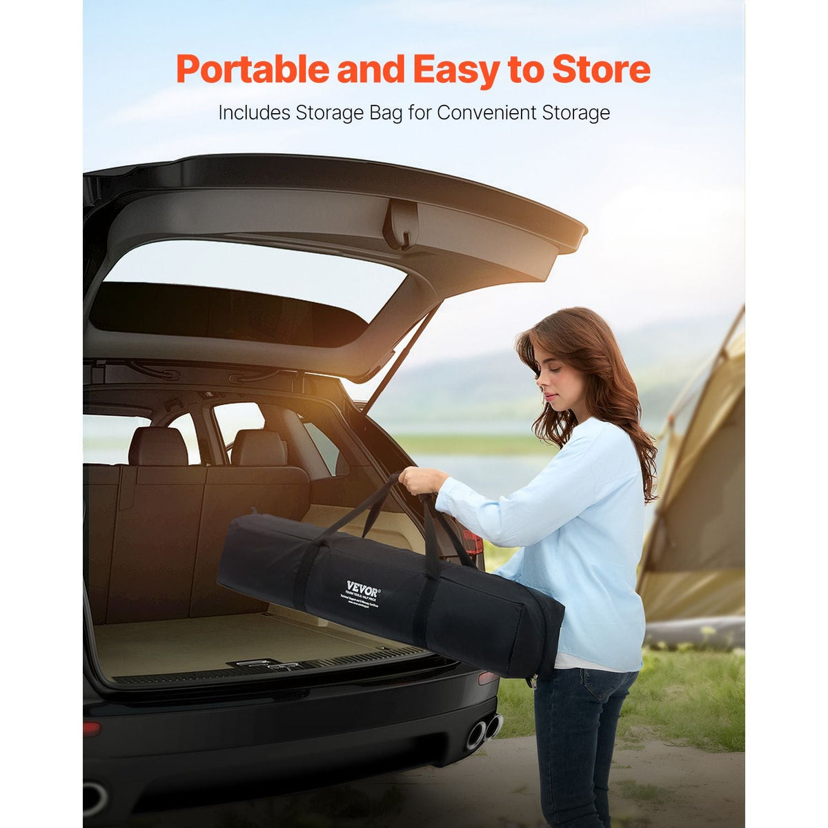 Air Mattress Twin with Frame, 1 Person Inflatable Mattress with Pump & Rolling Carry Case, Portable Folding Blow Up Mattress Supports 300lbs, Fast Inflating Air Bed for Home, Guests & Camping