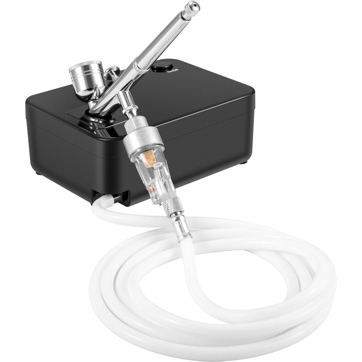 Airbrush Kit, Portable Airbrush Set with Compressor, Airbrushing System Kit with Multi-Purpose Dual-Action Gravity Feed Airbrushes, Art Nail Cookie Tattoo Makeup