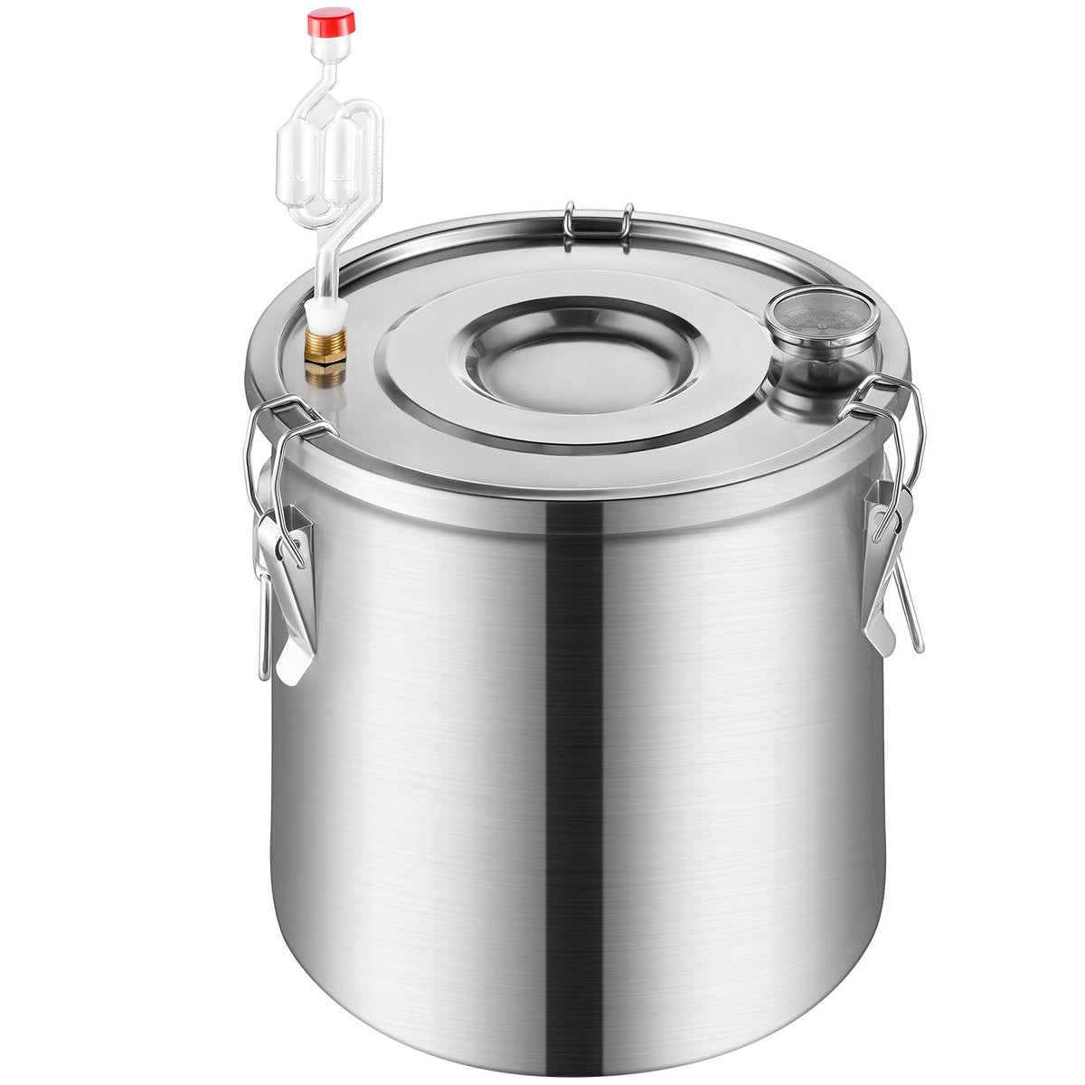 Alcohol Still, 3 Gal / 11.4 L Stainless Steel Water Alcohol Distiller with Copper Coil for Fast Cooling, Dual Condenser Distiller Kit with Secondary Distillation, for Wine Whisky Brandy, Silver