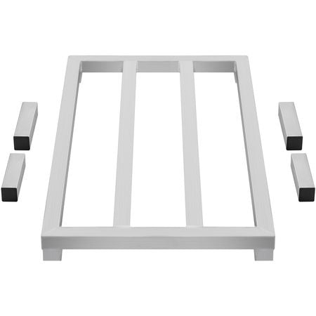 Aluminum Dunnage Rack, 36' x 20' Commercial Food Floor Rack, 8' Off the Floor, 1800 lbs Capacity All-Welded Aluminum Storage Rack, for Storage in Restaurants, Kitchens, Garages and Vehicles