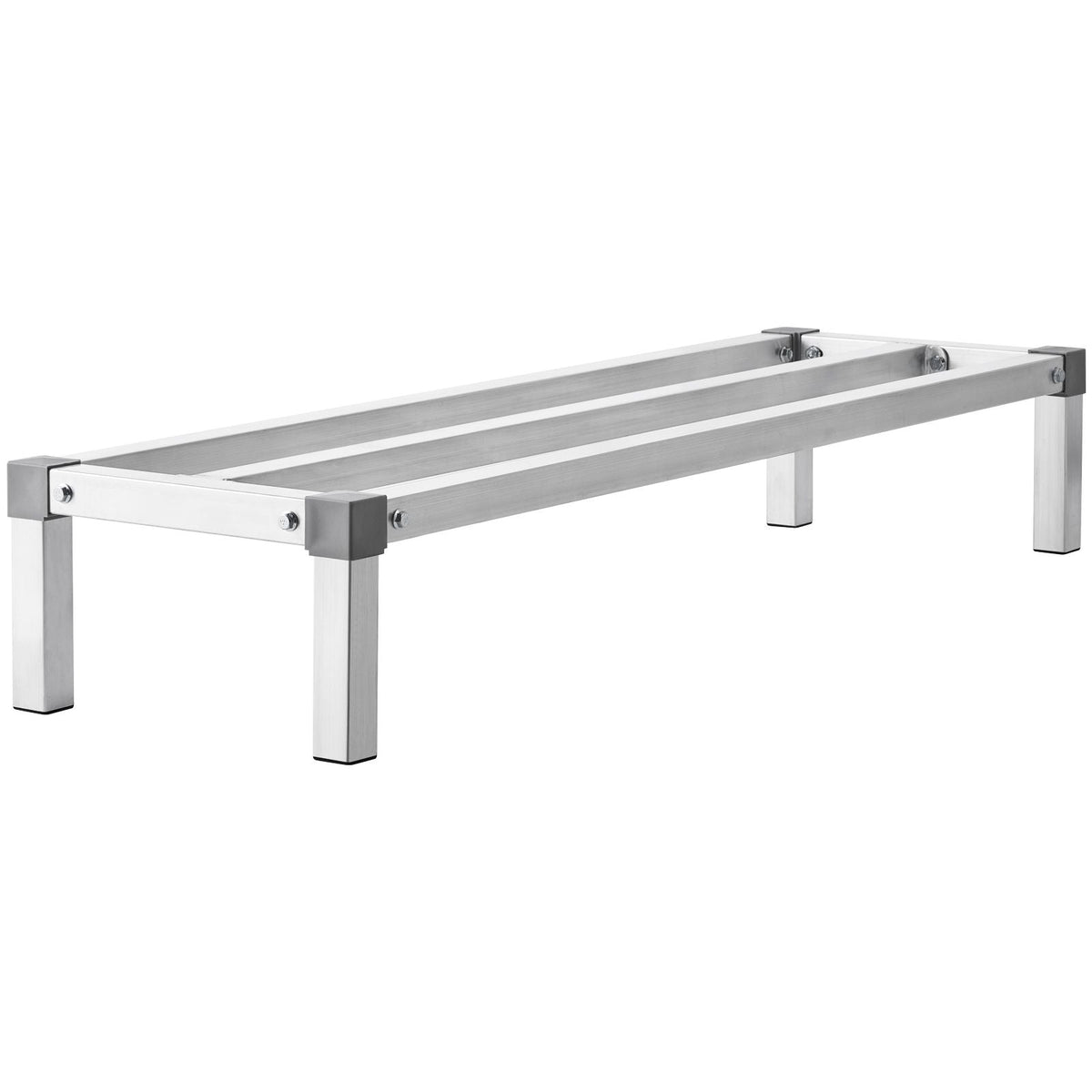 Aluminum Dunnage Rack, 48' x 14' Commercial Food Floor Rack, 8' Off the Floor, 1000 lbs Capacity All-Welded Aluminum Storage Rack, for Storage in Restaurants, Kitchens, Garages and Vehicles