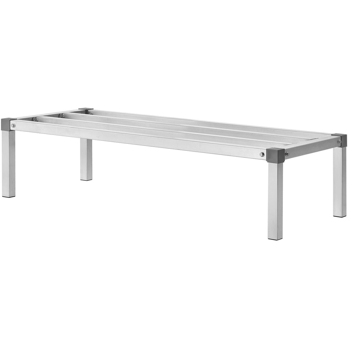 Aluminum Dunnage Rack, 48' x 20' Commercial Food Floor Rack, 12' Off the Floor, 1000 lbs Capacity All-Welded Aluminum Storage Rack, for Storage in Restaurants, Kitchens, Garages and Vehicles