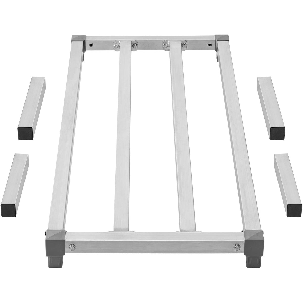 Aluminum Dunnage Rack, 48' x 20' Commercial Food Floor Rack, 12' Off the Floor, 1000 lbs Capacity All-Welded Aluminum Storage Rack, for Storage in Restaurants, Kitchens, Garages and Vehicles
