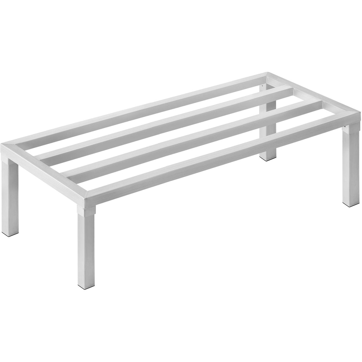 Aluminum Dunnage Rack, 48' x 20' Commercial Food Floor Rack, 12' Off the Floor, 1800 lbs Capacity All-Welded Aluminum Storage Rack, for Storage in Restaurants, Kitchens, Garages and Vehicles