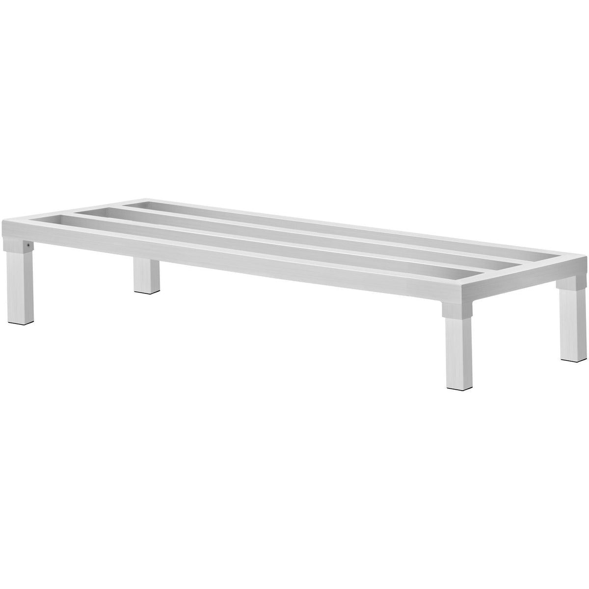 Aluminum Dunnage Rack, 48' x 20' Commercial Food Floor Rack, 8' Off the Floor, 1800 lbs Capacity All-Welded Aluminum Storage Rack, for Storage in Restaurants, Kitchens, Garages and Vehicles