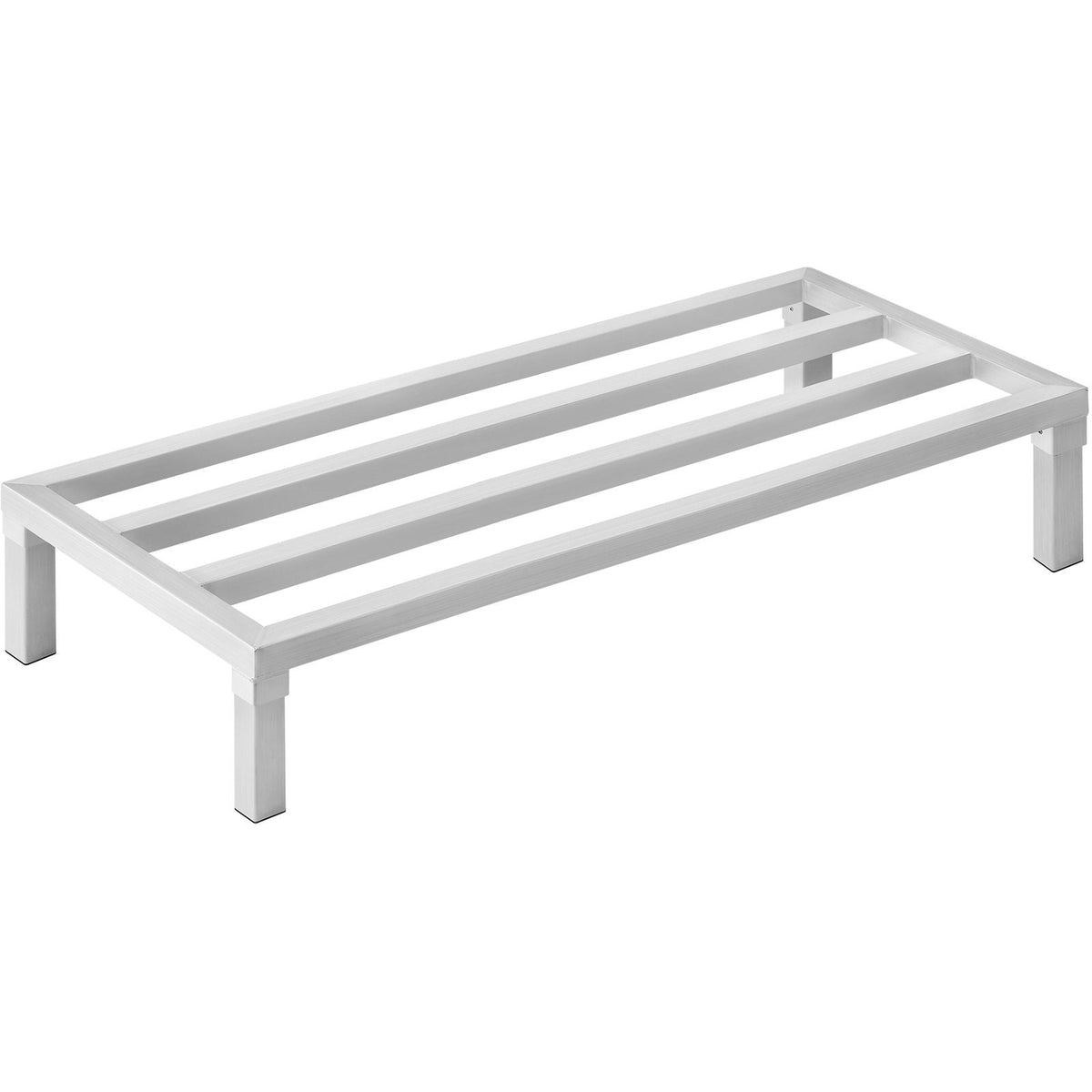 Aluminum Dunnage Rack, 48' x 20' Commercial Food Floor Rack, 8' Off the Floor, 1800 lbs Capacity All-Welded Aluminum Storage Rack, for Storage in Restaurants, Kitchens, Garages and Vehicles