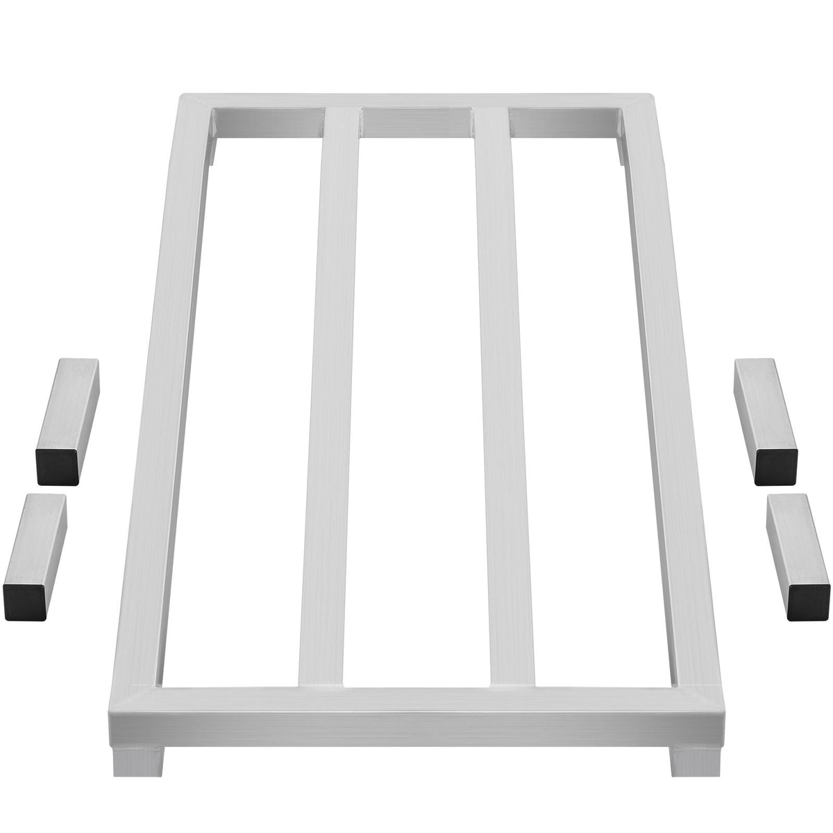 Aluminum Dunnage Rack, 48' x 20' Commercial Food Floor Rack, 8' Off the Floor, 1800 lbs Capacity All-Welded Aluminum Storage Rack, for Storage in Restaurants, Kitchens, Garages and Vehicles