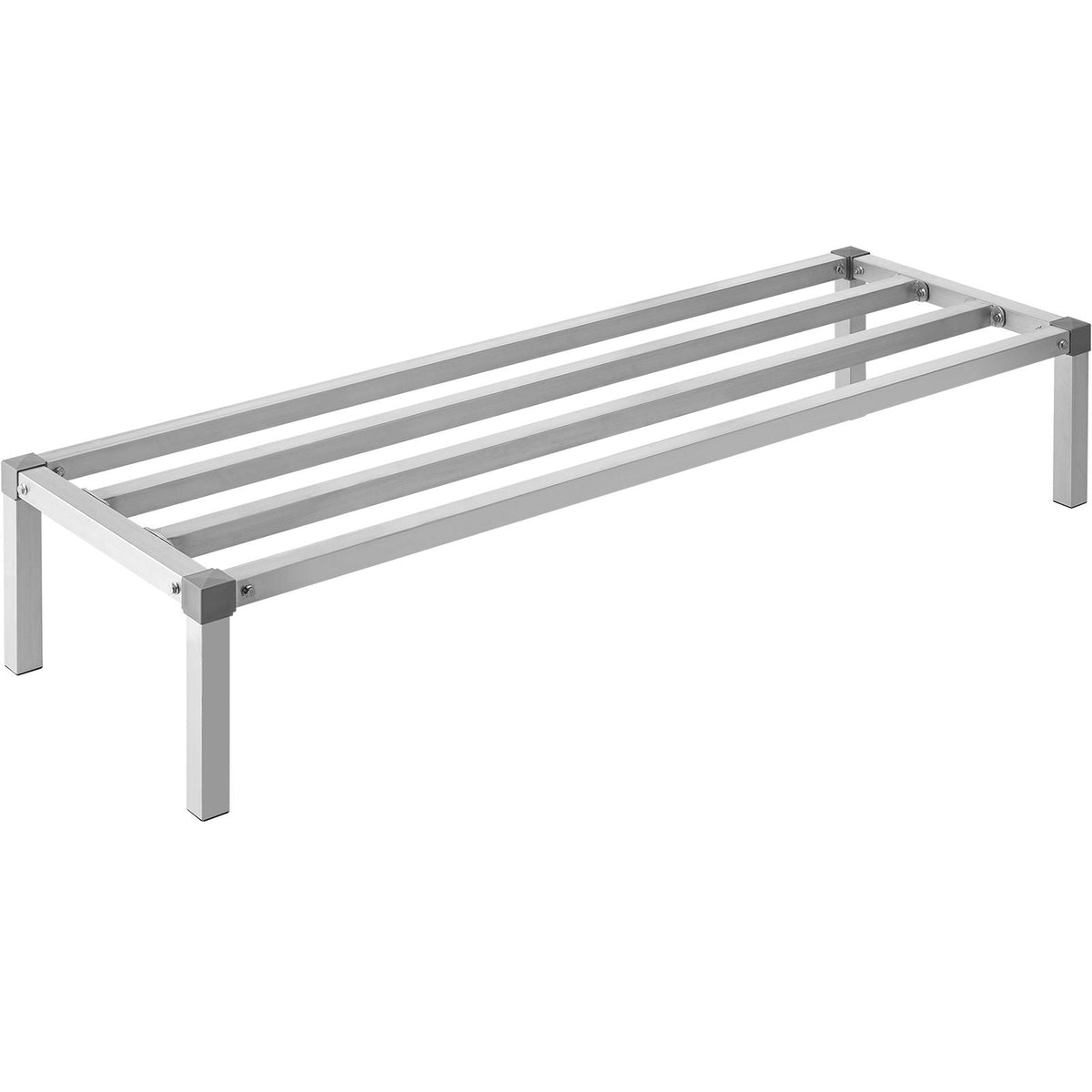 Aluminum Dunnage Rack, 60' x 20' Commercial Food Floor Rack, 12' Off the Floor, 1000 lbs Capacity All-Welded Aluminum Storage Rack, for Storage in Restaurants, Kitchens, Garages and Vehicles