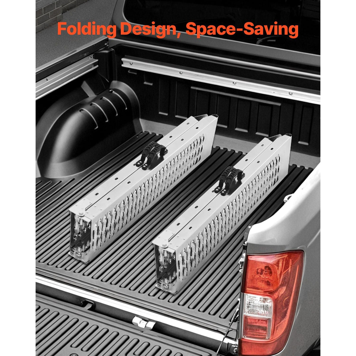 Aluminum Ramps, 1000 lbs, 2Pcs Heavy-duty Ramps with Wider Ramp Surface, Universal Stable Loading Ramp with Handles, Fit for ATV, UTV, Motorcycle, Electric Bicycle, etc.