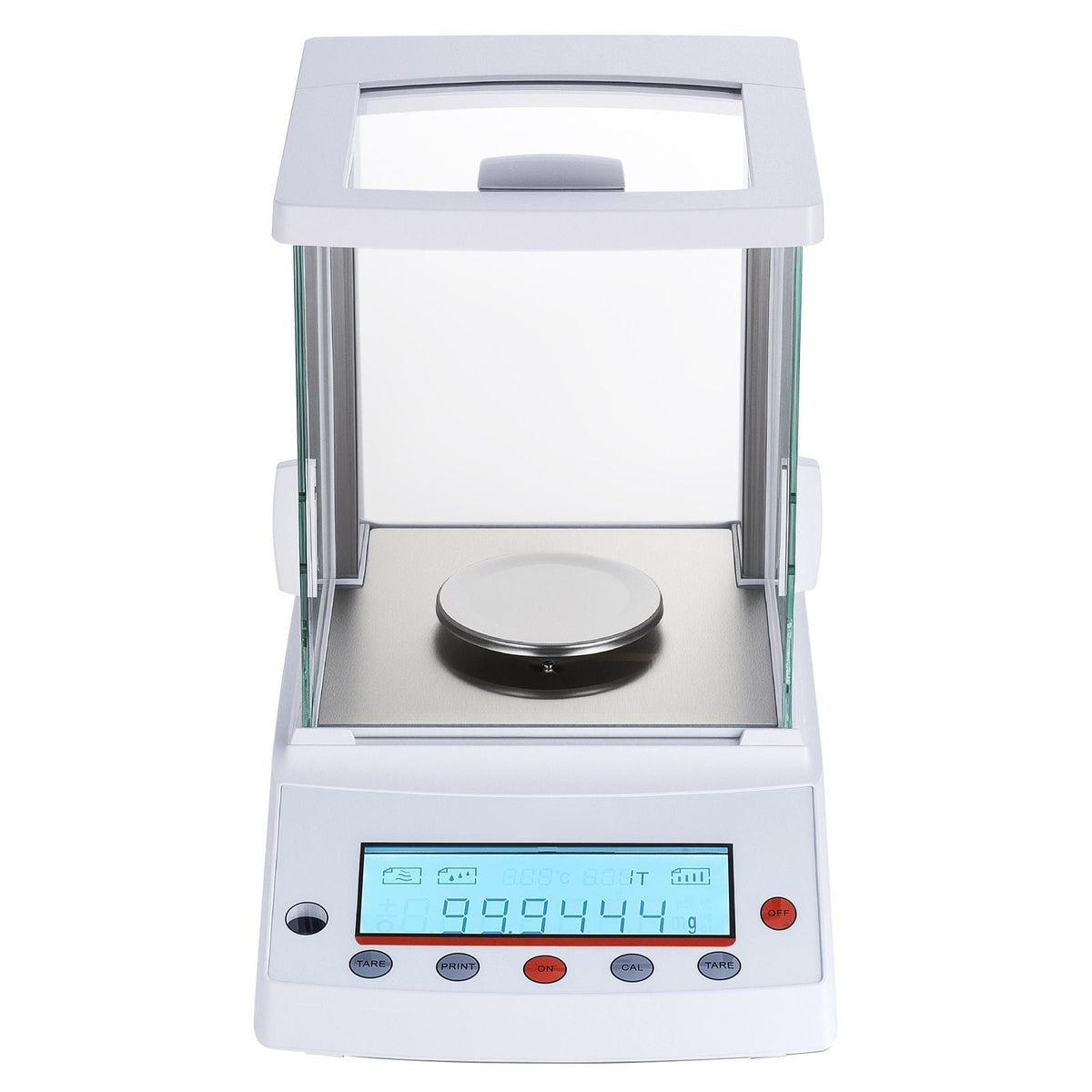 Analytical Balance, 120 g x 0.1 mg, 0.0001 g High Precision Accuracy Lab Scale, g/oz/ct/mg 4 Units Electronic Digital Analytical Balance with Glass Draft Shield, for Laboratory Jewelry Pharmacy