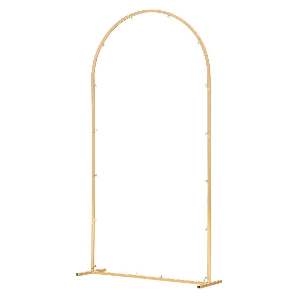 Arch Backdrop Stand, 6.6 x 3.3 ft, Stable Structure, Easy Assembly, 1 Piece Gold Metal Arch Backdrop Stand for Wedding, Birthday Party, Graduation, Holiday Celebration, and Ceremony Decoration