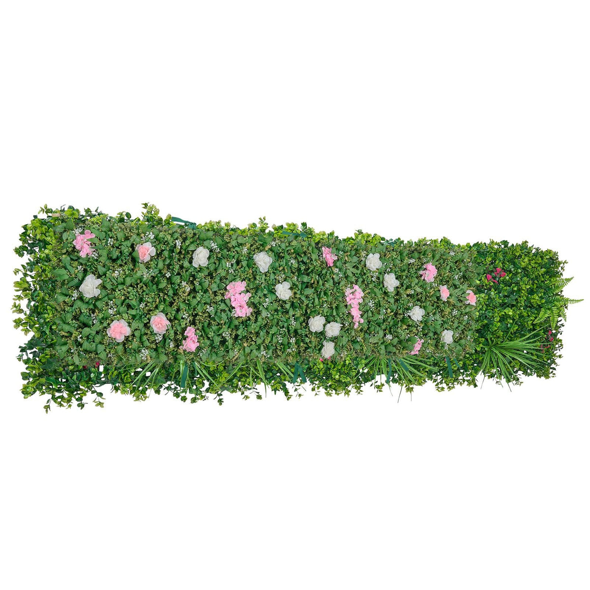 Artificial Luxury Flower Wall Backdrop, 2 PCS, Each Panel 2 x 8 ft, Gorgeous 3D Silk Floral Backdrop Pet Friendly, Easy Installation Flower Wall Panel for Wedding, Event, Party and Home Decor