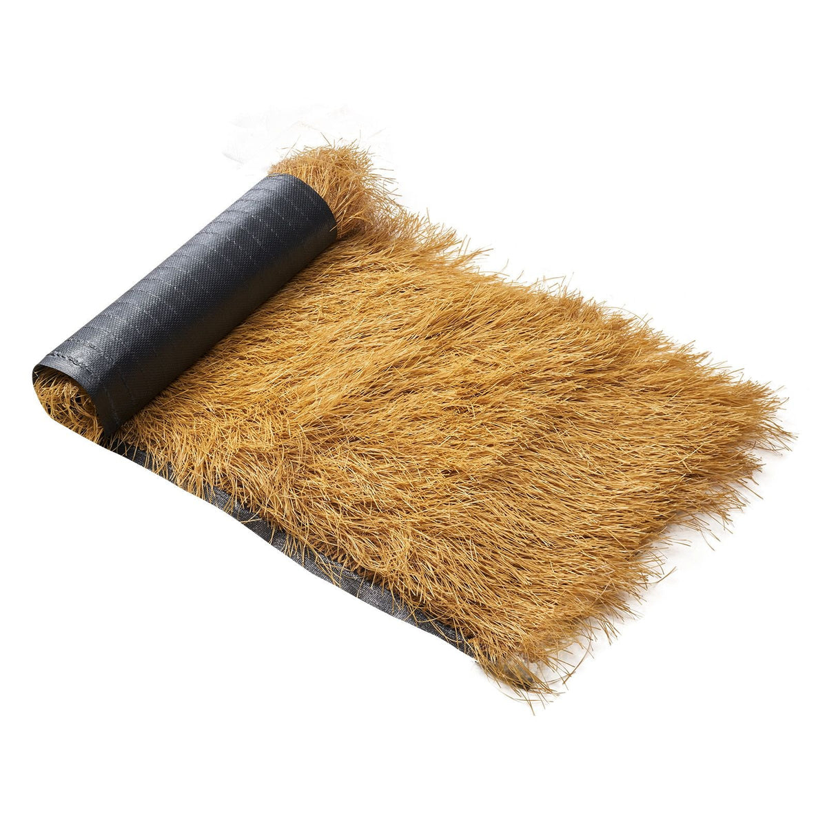 Artificial Thatch Grass Roof, 1.6 x 19.7 ft Tiki Bar Hut Thatch Roofing Roll, Waterproof & Fire-Resistant, Palapa Tiki Roof Mat for Patio Pool Beach Tropical Hawaiian Party Décor