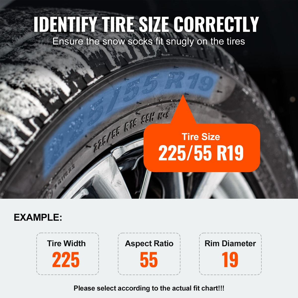 Auto Tightening Snow Chains, Diamond Mesh Traction Wheel Chains for Anti-slip, Manganese Alloy Steel Emergency Tire Chains for Cars, Pickups, SUVs, and Trucks (Set of 2)