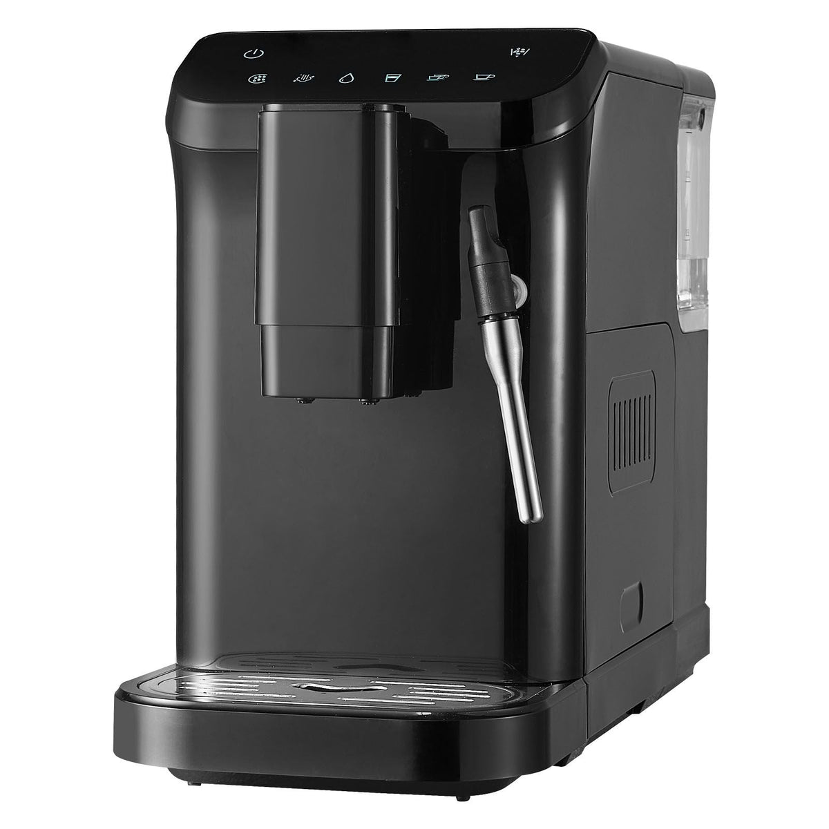 Automatic Espresso Machine, 20 Bar Auto Coffee Machine with Frother Steam Wand, Built-In Grinder and 15-Level Grinding Settings, Professional Espresso Coffee Maker with 1.5L Water Tank