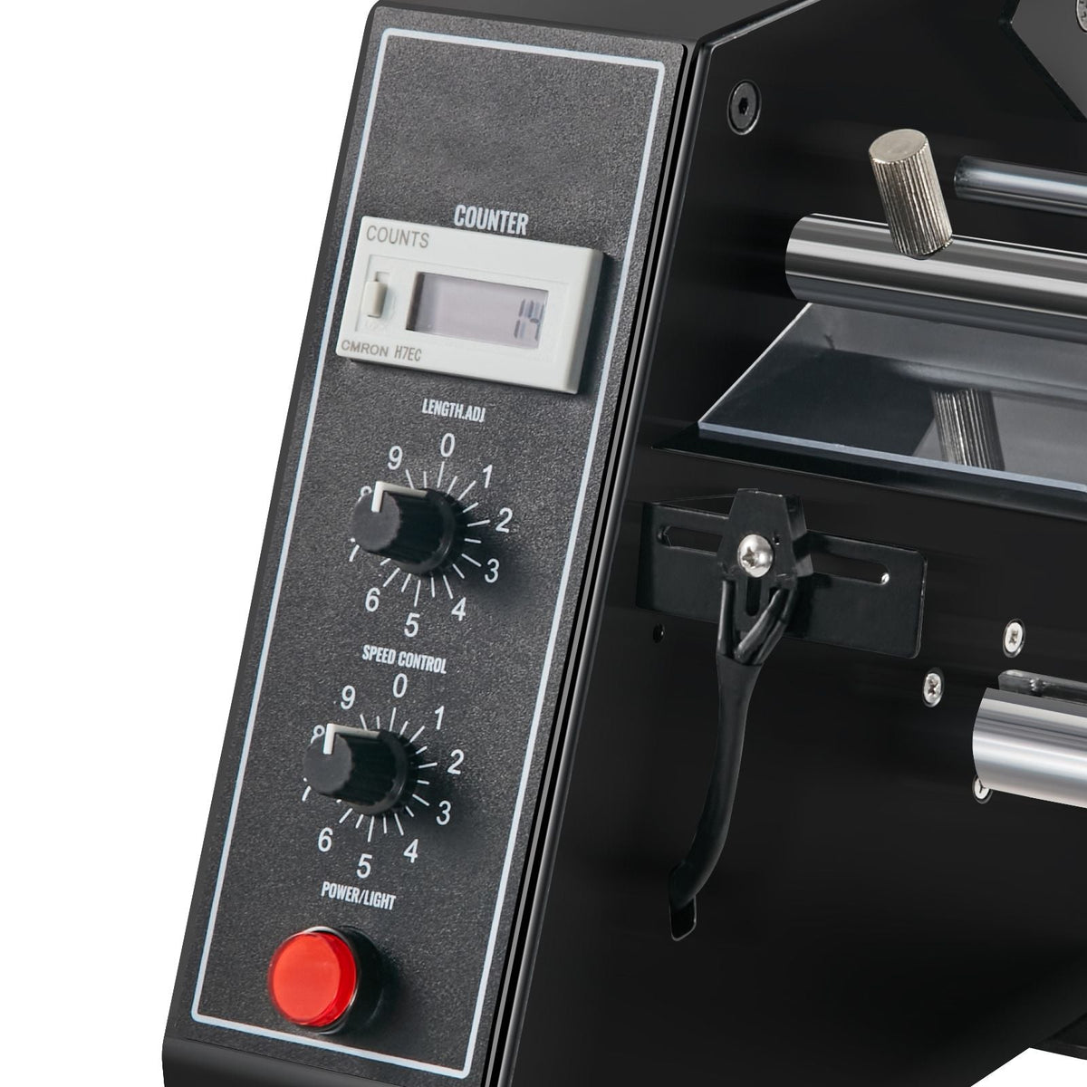Automatic Label Dispenser, Width 0.6"-4.9"/15-125 mm, Length 0.1"-5.9"/3-150 mm, Automatic Label Stripper Label Separating Machine, Speed Adjustable Label Applicator, Auto Counting 0-999999