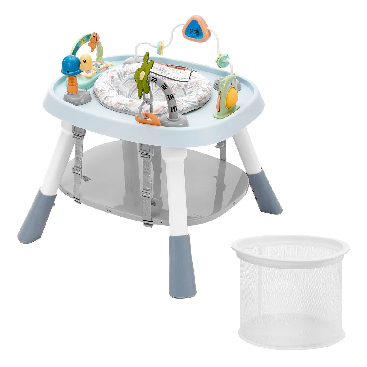 Baby Activity Center, Interactive Play Center, 360° Rotating Seat & Adjustable Height, Toddler Jumper Bouncer & Play Table with Developmental Toys, Music Songs, For Age 6 Months and Up