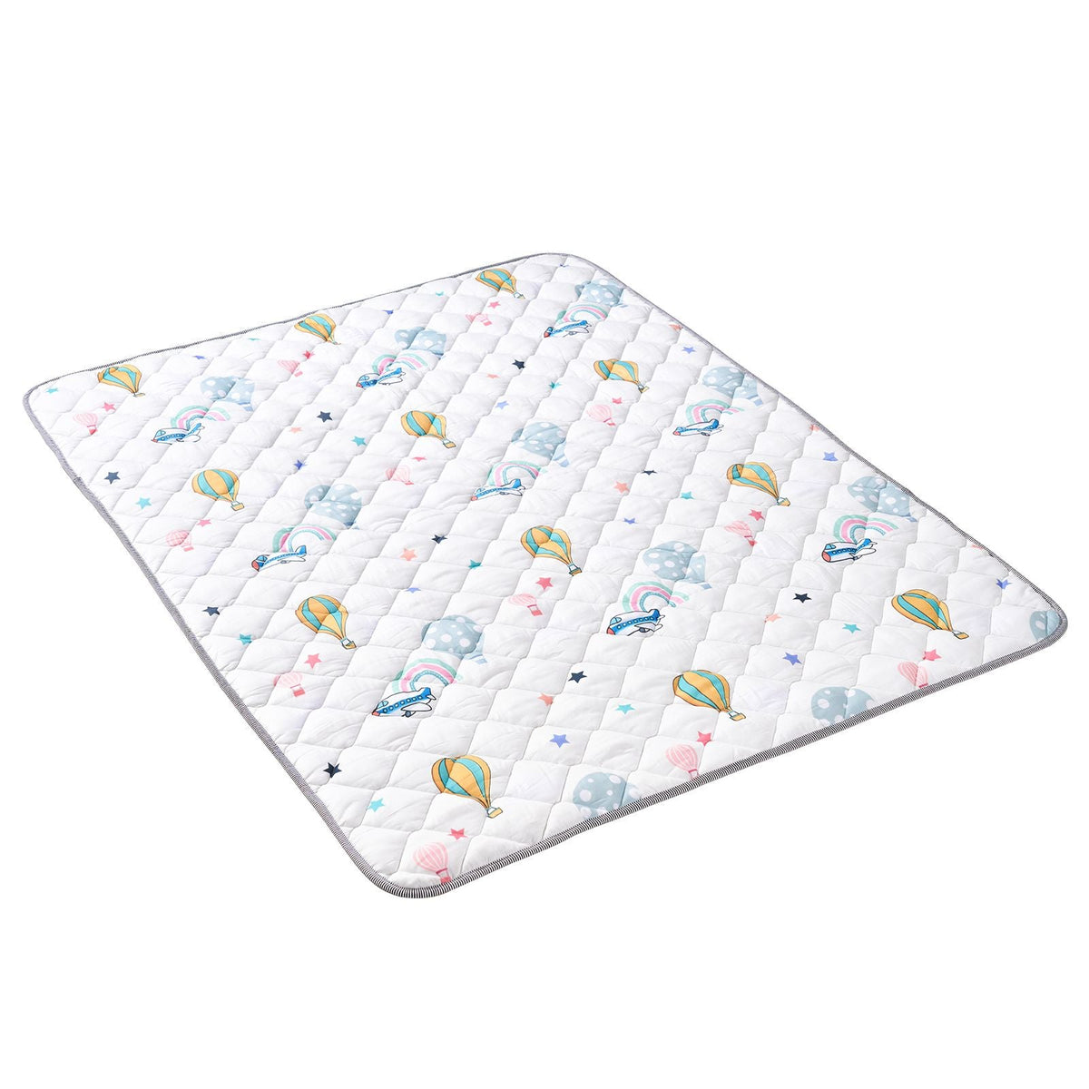 Baby Play Mat, 59"x79" Baby Crawling Mat, Non-Slip One-Piece Soft Baby Playmat, Foldable Floor Mat, Waterproof Activity Playmats for Babies,Toddlers, Infants, Machine Washable, Play & Tummy Time